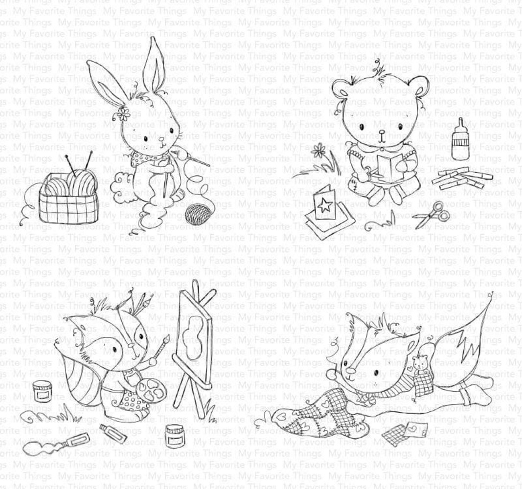 My Favorite Things Crafty Companions Clear Stamps (RAM-017)