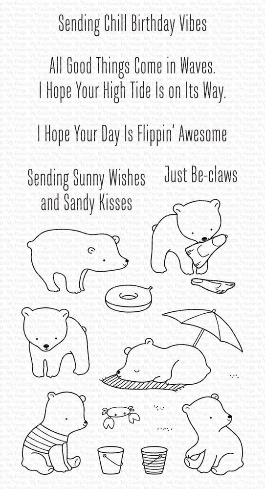 My Favorite Things Beach Bear Clear Stamps (CS-577) My Favorite Things Beach Bear Clear Stamps (CS-577)
