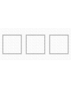 My Favorite Things Die-namics Slimline Stitched Square Trio (MFT-2016)