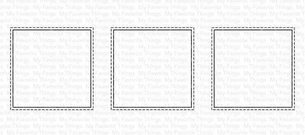 My Favorite Things Die-namics Slimline Stitched Square Trio (MFT-2016)