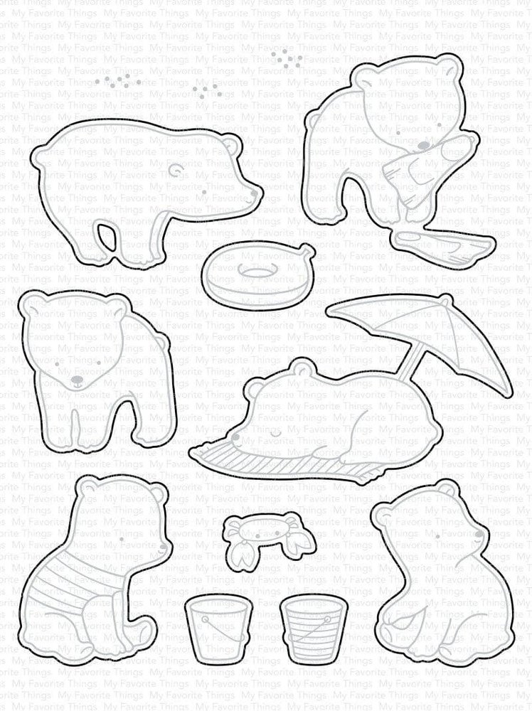 My Favorite Things Die-namics Beach Bear (MFT-2030) My Favorite Things Die-namics Beach Bear (MFT-2030)