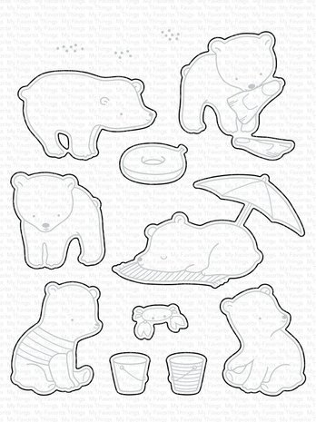 My Favorite Things Die-namics Beach Bear (MFT-2030) My Favorite Things Die-namics Beach Bear (MFT-2030)