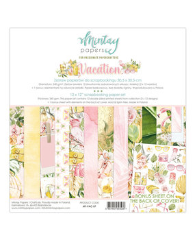 Mintay Vacation 12x12 Inch Scrapbooking Paper Set (MT-VAC-07) Mintay Vacation 12x12 Inch Scrapbooking Paper Set (MT-VAC-07)