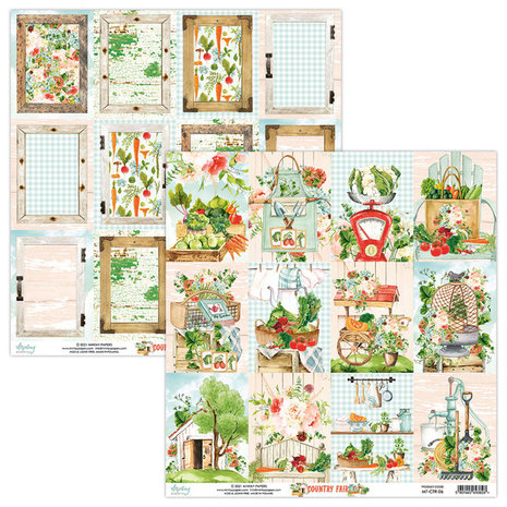 Mintay Country Fair 12x12 Inch Scrapbooking Paper Set (MT-CTR-07)