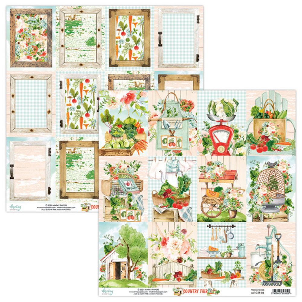 Mintay Country Fair 6x6 Inch Scrapbooking Paper Pad (MT-CTR-08)