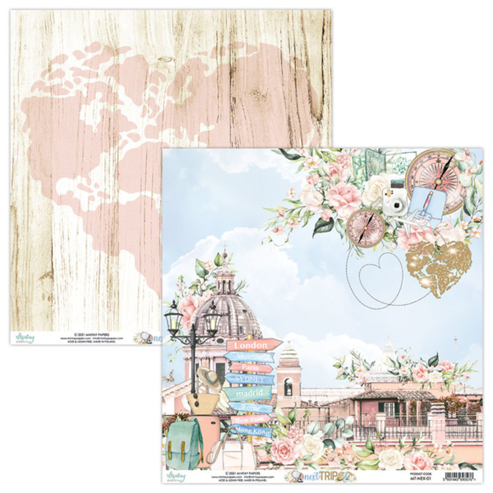 Mintay Next Trip 6x6 Inch Scrapbooking Paper Pad (MT-NEX-08) Mintay Next Trip 6x6 Inch Scrapbooking Paper Pad (MT-NEX-08)