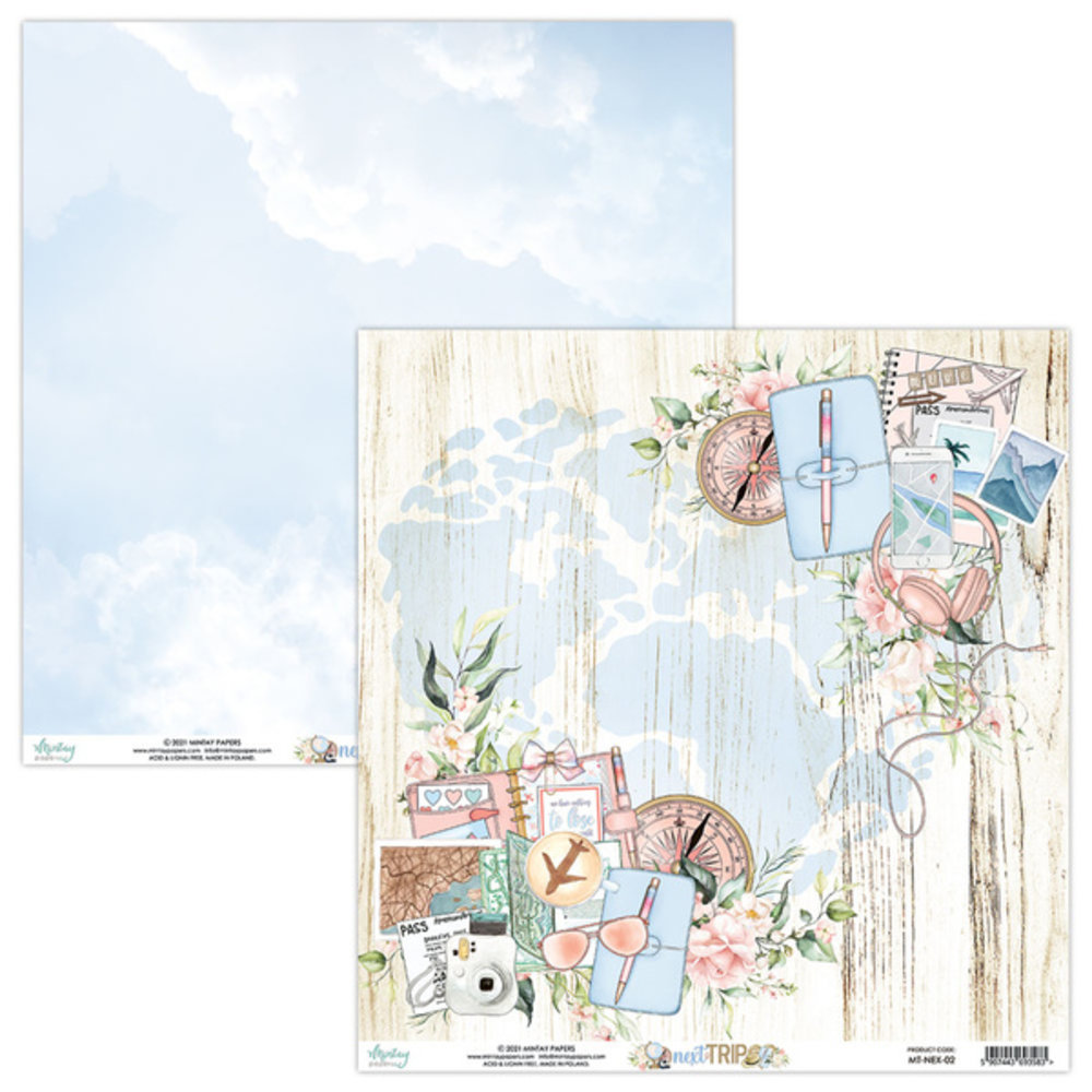 Mintay Next Trip 6x6 Inch Scrapbooking Paper Pad (MT-NEX-08) Mintay Next Trip 6x6 Inch Scrapbooking Paper Pad (MT-NEX-08)