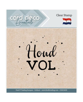 Card Deco Clear Stamp Houd Vol (CDECS039) Card Deco Clear Stamp Houd Vol (CDECS039)