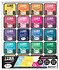 Izink Dye Inkpads Set (20pcs) (19703) Izink Dye Inkpads Set (20pcs) (19703)