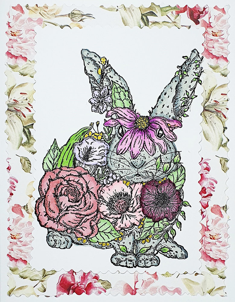 IndigoBlu Bunny Rabbit A5 Rubber Stamps (IND0800)
