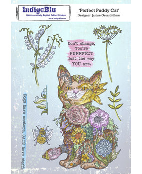 IndigoBlu Perfect Puddy Cat A5 Rubber Stamps (IND0801)