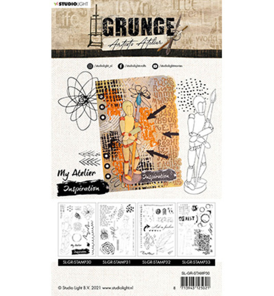 Studio Light Grunge A5 Clear Stamp Wooden Mannequin Artist’s Atelier nr.30 (SL-GR-STAMP30) Studio Light Grunge A5 Clear Stamp Wooden Mannequin Artist’s Atelier nr.30 (SL-GR-STAMP30)
