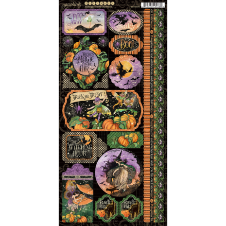 Graphic 45 Midnight Tales Stickers (4502286)