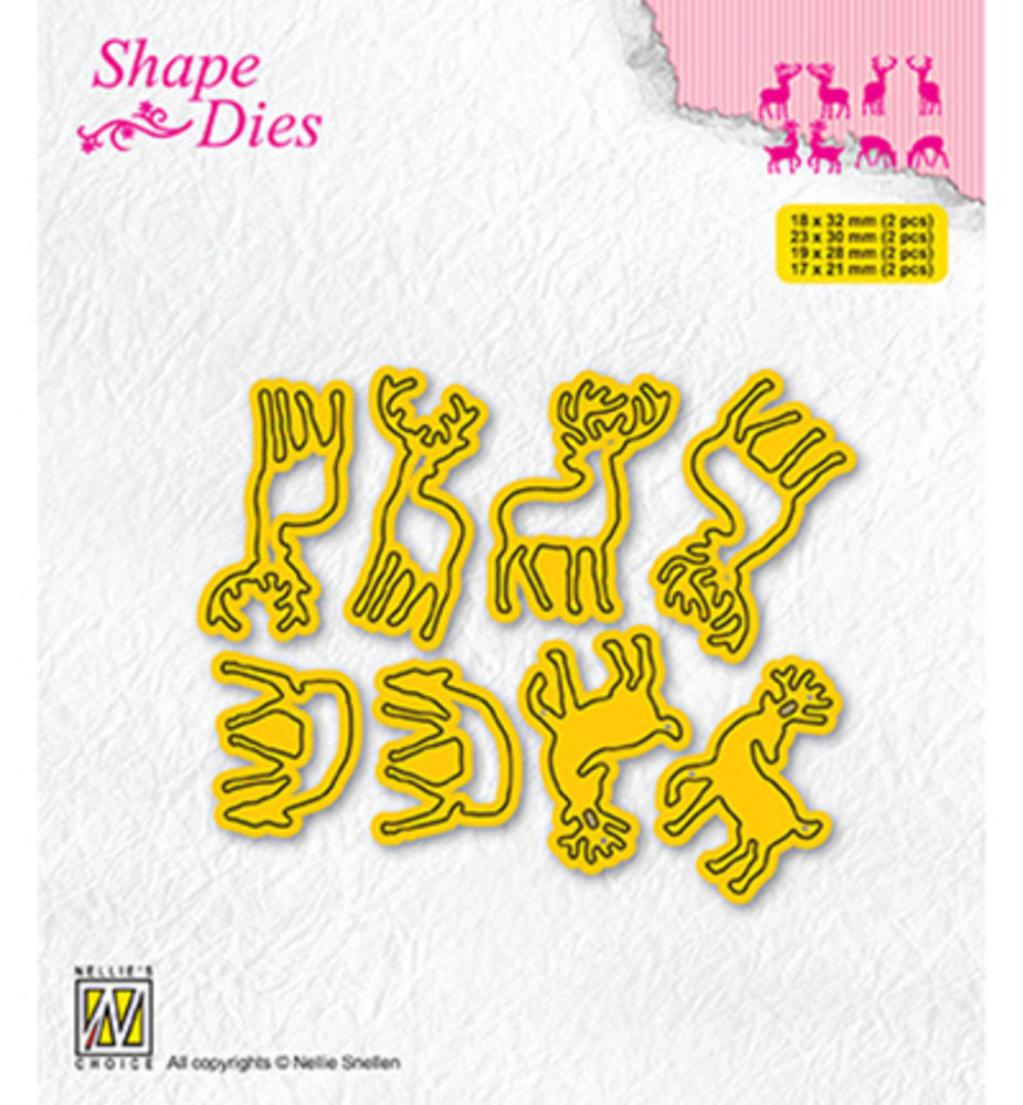 Nellie Snellen Snijmal Collection of Mini Dies Deer-1 (SD208)