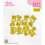 Nellie Snellen Snijmal Collection of Mini Dies Deer-1 (SD208)