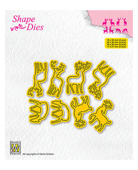 Nellie Snellen Snijmal Collection of Mini Dies Deer-1 (SD208) Nellie Snellen Snijmal Collection of Mini Dies Deer-1 (SD208)