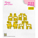 Nellie Snellen Snijmal Collection of Mini Dies Deer-2 (SD209)