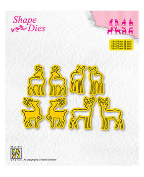 Nellie Snellen Snijmal Collection of Mini Dies Deer-2 (SD209) Nellie Snellen Snijmal Collection of Mini Dies Deer-2 (SD209)