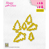 Nellie Snellen Snijmal Collection of Mini Dies Pinetrees-2 (SD211)
