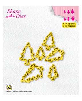 Nellie Snellen Snijmal Collection of Mini Dies Pinetrees-2 (SD211) Nellie Snellen Snijmal Collection of Mini Dies Pinetrees-2 (SD211)