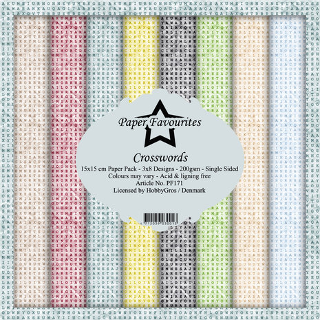 Paper Favourites Crosswords 6x6 Inch Paper Pack (PF171)