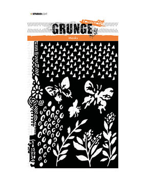 Studio Light Grunge A5 Masking Stencil Grunge Collection nr.18 (SL-GR-MASK18) Studio Light Grunge A5 Masking Stencil Grunge Collection nr.18 (SL-GR-MASK18)