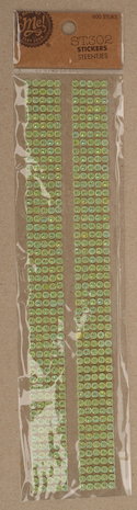Make by Me! Stickers Steentjes 600 st Lichtgroen (ST.302)