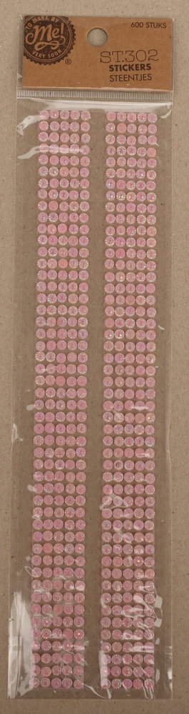 Make by Me! Stickers Steentjes 600 st Lichtroze (ST.302)