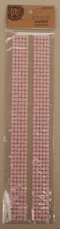 Make by Me! Stickers Steentjes 600 st Lichtroze (ST.302)