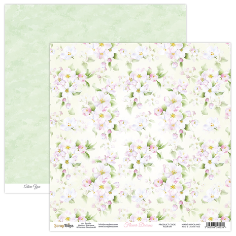 ScrapBoys Flower Dreams 12x12 Inch Paper Set (FLDR-06) ScrapBoys Flower Dreams 12x12 Inch Paper Set (FLDR-06)