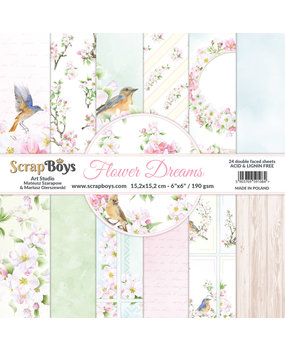 ScrapBoys Flower Dreams 6x6 Inch Paper Pad (FLDR-09)
