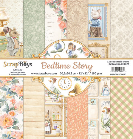 ScrapBoys Bedtime Story 12x12 Inch Paper Set (BEST-06)
