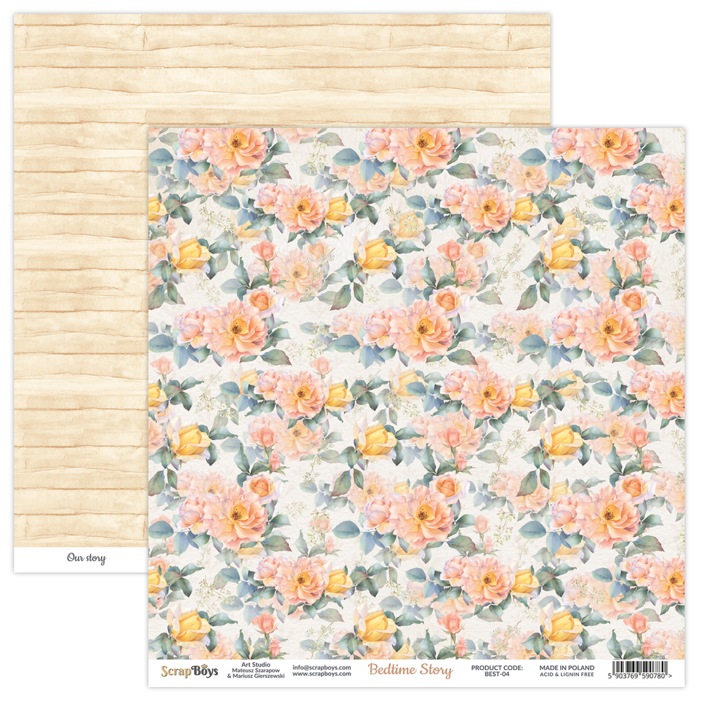 ScrapBoys Bedtime Story 12x12 Inch Paper Set (BEST-06)