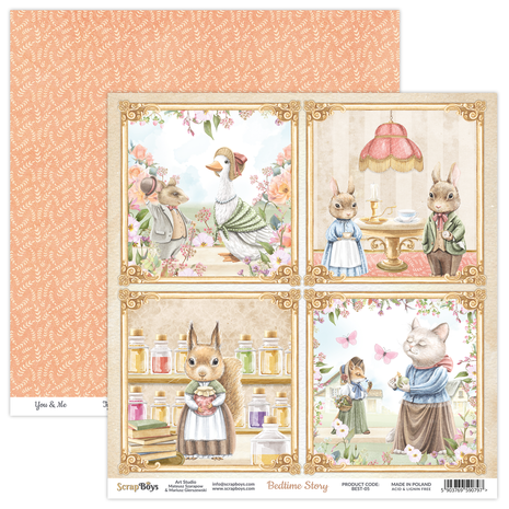 ScrapBoys Bedtime Story 12x12 Inch Paper Set (BEST-06)