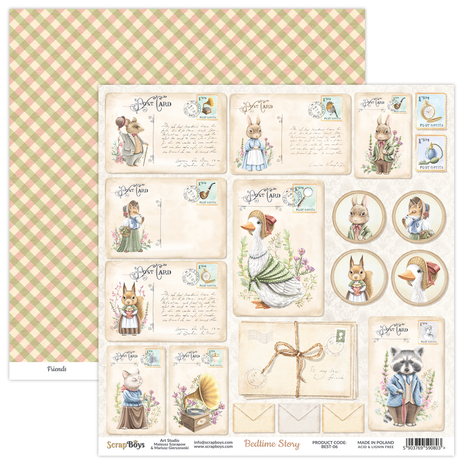 ScrapBoys Bedtime Story 12x12 Inch Paper Set (BEST-06)