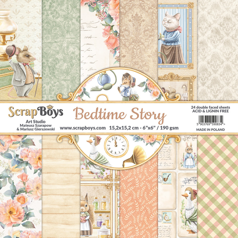 ScrapBoys Bedtime Story 6x6 Inch Paper Pad (BEST-09)