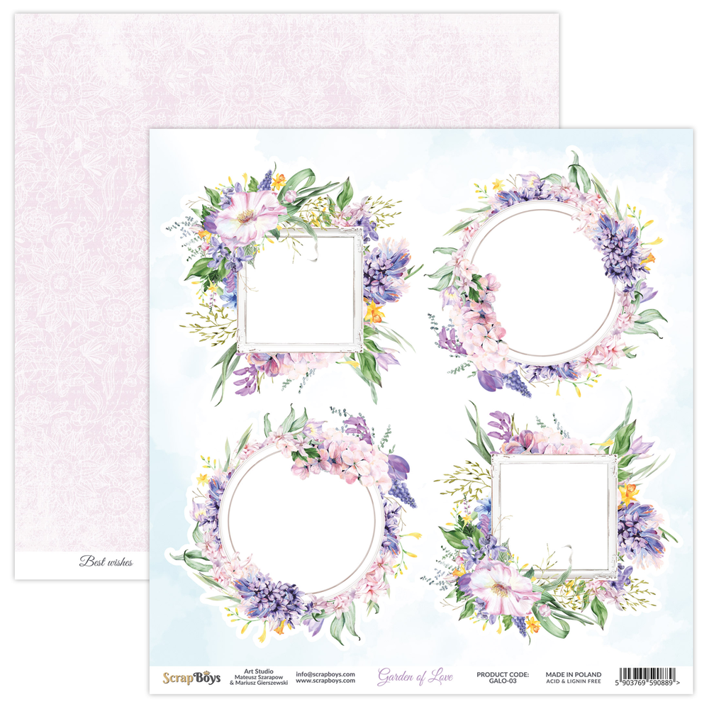 ScrapBoys Garden of Love 12x12 Inch Paper Set (GALO-06) ScrapBoys Garden of Love 12x12 Inch Paper Set (GALO-06)