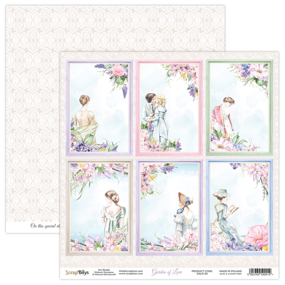 ScrapBoys Garden of Love 12x12 Inch Paper Set (GALO-06) ScrapBoys Garden of Love 12x12 Inch Paper Set (GALO-06)