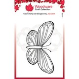 Woodware Singles Mini Wings Common Blue Clear Stamp (JGM012)