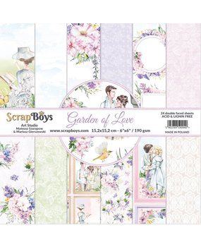 ScrapBoys Garden of Love 6x6 Inch Paper Pad (GALO-09)
