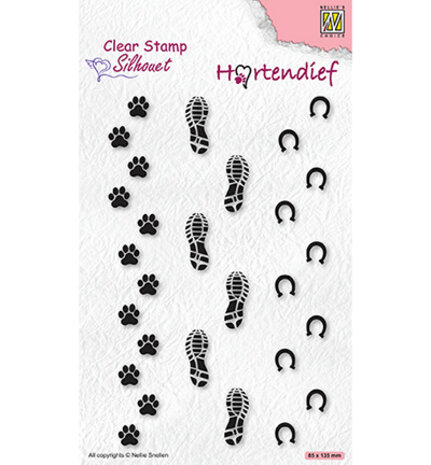 Nellie Snellen Clear Stamp Footprints (SIL095)