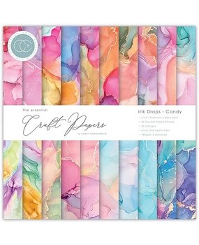 Craft Consortium Essential Craft Papers 6x6 Inch Paper Pad Ink Drops Candy (CCEPAD016B) Craft Consortium Essential Craft Papers 6x6 Inch Paper Pad Ink Drops Candy (CCEPAD016B)