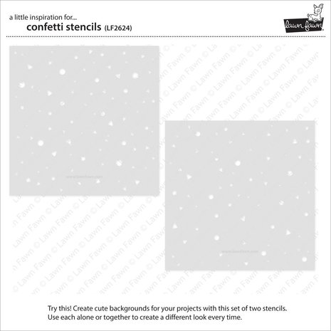 Lawn Fawn Confetti Stencils (LF2624)
