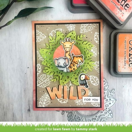 Lawn Fawn Tropical Leaves Stencils (LF2625) Lawn Fawn Tropical Leaves Stencils (LF2625)