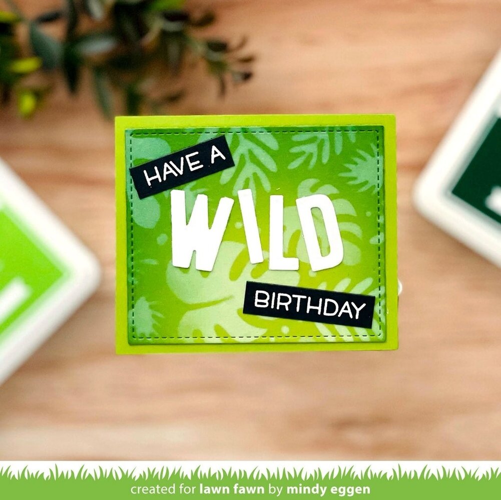 Lawn Fawn Tropical Leaves Background Stencils (LF2626) Lawn Fawn Tropical Leaves Background Stencils (LF2626)