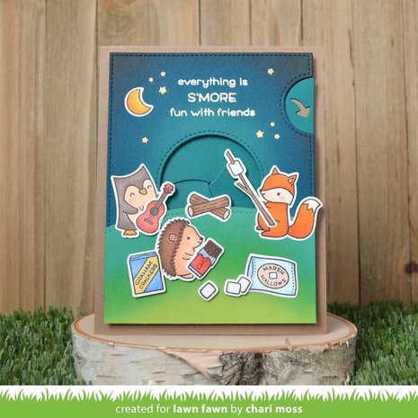 Lawn Fawn S'more the Merrier Clear Stamps (LF2593)