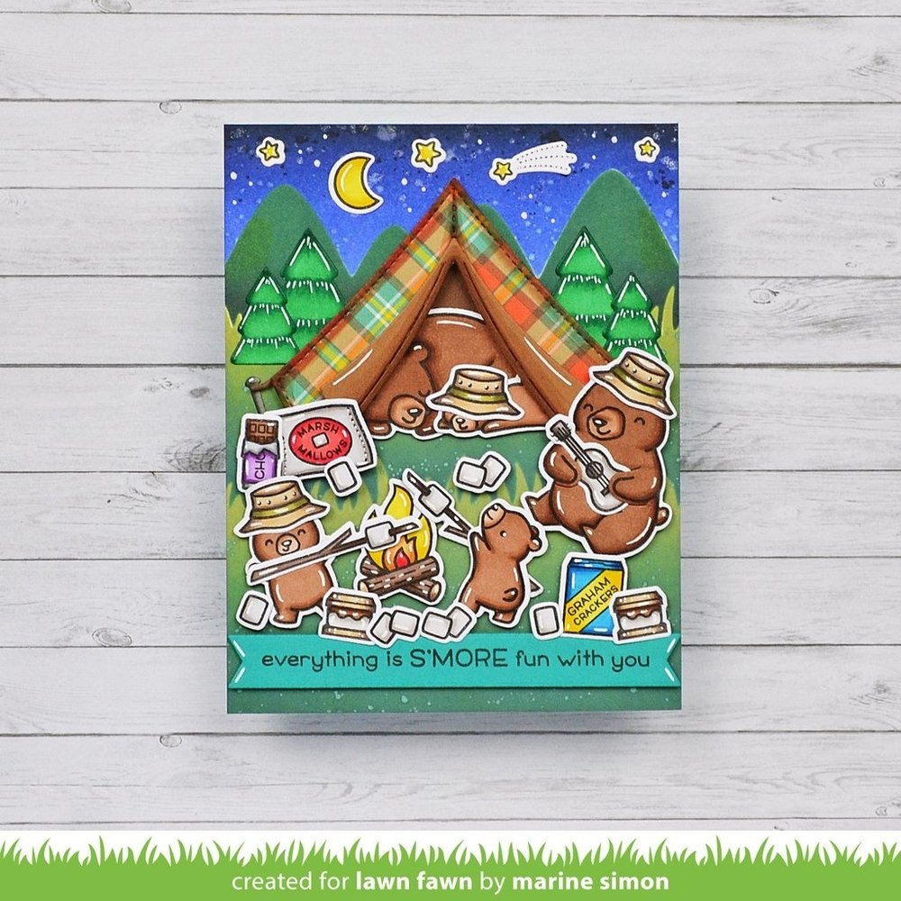 Lawn Fawn S'more the Merrier Clear Stamps (LF2593)