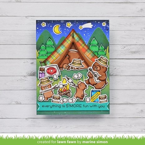 Lawn Fawn S'more the Merrier Clear Stamps (LF2593)