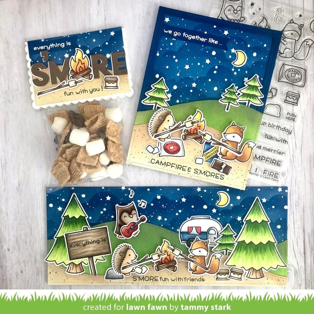 Lawn Fawn S'more the Merrier Clear Stamps (LF2593)