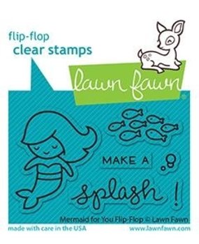 Lawn Fawn Mermaid for You Flip-Flop Clear Stamps (LF2595)